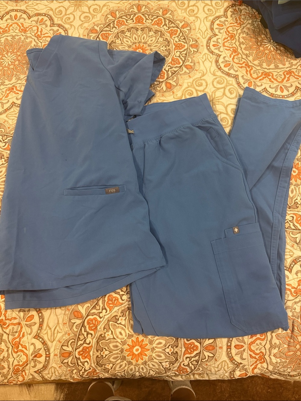 Figs Women’s  Blue Scrub Set